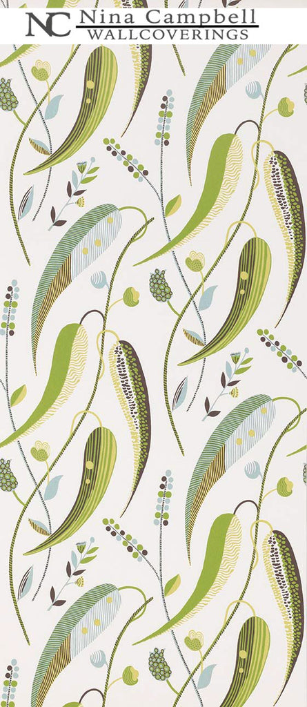 Nina Campbell Wallpaper #NCW4353-04 at Designer Wallcoverings - Your online resource since 2007