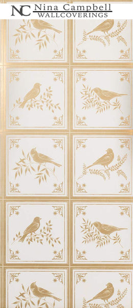 Nina Campbell Wallpaper #NCW4356-01 at Designer Wallcoverings - Your online resource since 2007