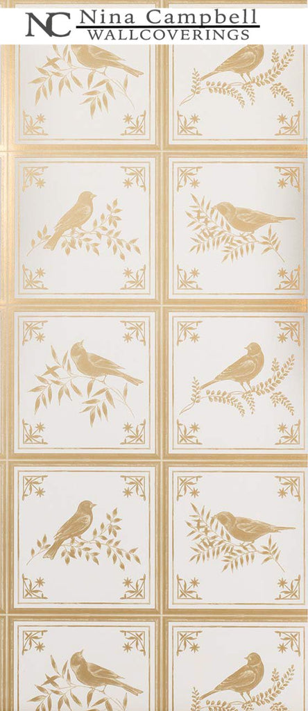 Nina Campbell Wallpaper #NCW4356-01 at Designer Wallcoverings - Your online resource since 2007