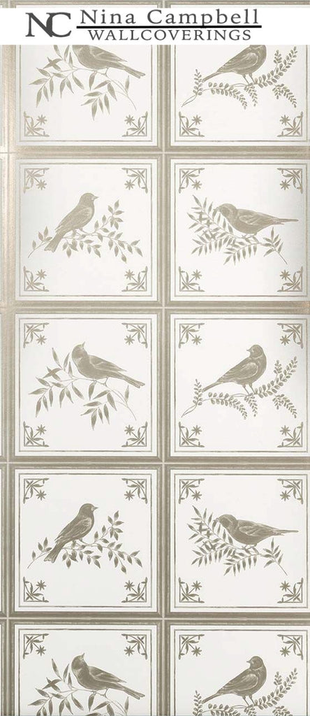 Nina Campbell Wallpaper #NCW4356-02 at Designer Wallcoverings - Your online resource since 2007