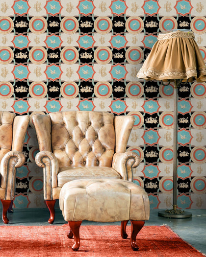 Apodyterium Taupe - Beige Wallcovering | Mind the Gap